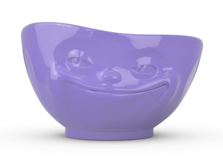 16 Oz. Bowl, Grinning Face, Purple Cheap