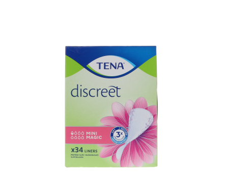 TENA Discreet Mini Magic Inlegkruisjes - 34 Stuks on Sale