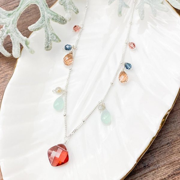 Boho Zina Gemstone Layering Necklace Online now