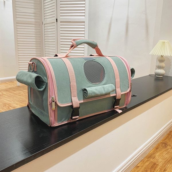 Space Capsule, Backpack, Canvas, Cat Out, Portable Cat, Horizontal Version, Large Capacity Dog Bag, Pet Bag Online Hot Sale