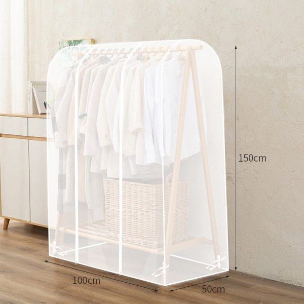 Translucent floor to floor suit hanger large dust cover Double zipper dust and moisture proof cover PEVA Hot on Sale