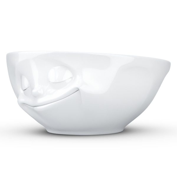 11 Oz. Bowl, Happy Face, White Hot on Sale