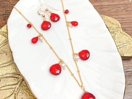 Limited Edition Holiday Red Quartz Jewelry Hot on Sale