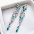 Emerald Swirl Earrings: Enchanting Elegance Online now