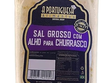 TEMPERO SAL GROSSO COM ALHO PARA CHURRASCO 500G A PORTUGUESA Fashion