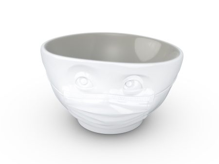 16 Oz. Bowl, Hopeful Face, White (Stone Color Inside) Cheap