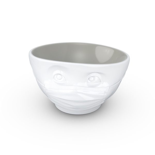 16 Oz. Bowl, Hopeful Face, White (Stone Color Inside) Cheap