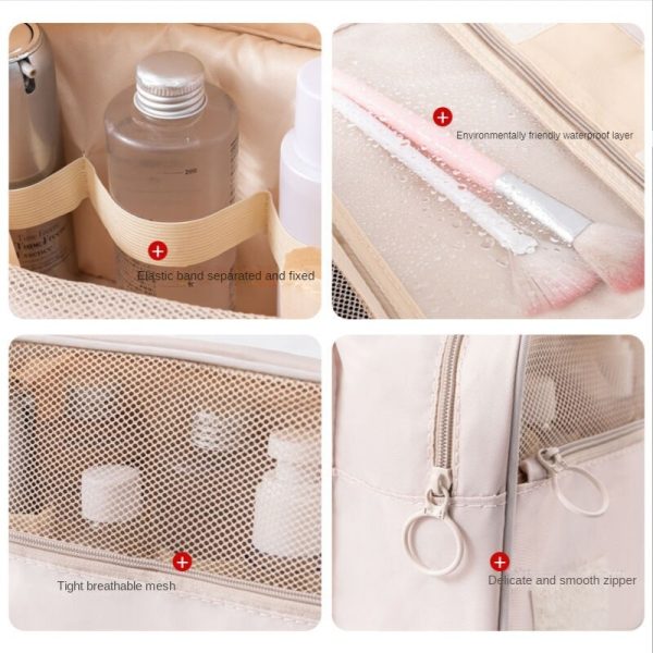 Travel Waterproof Hook Amenity Bag Makeup Oxford Cloth Multifunctional Folding Hanging Travel Storage Bag Storage For Discount