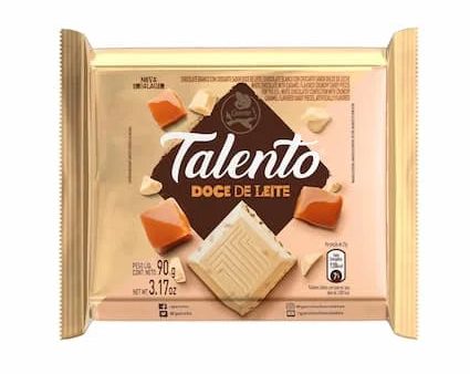 CHOCOLATE TALENTO BRANCO DOCE DE LEITE GAROTO 90G Fashion