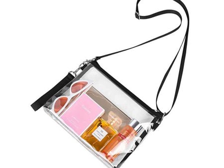 Simple Transparent PVC Messenger Bag Waterproof Zero Wallet Stadium Sports Bag Will Hand In Hand To Store The Bag In Stock Storage For Sale