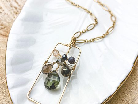 Flower in a Frame Necklace Sale