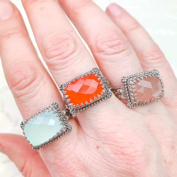 SALE! Designer Filigree Gemstone Ring Online Sale