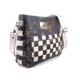 Queen’s Gambit inspired Leather Bag – Black & White Checkered Online Hot Sale