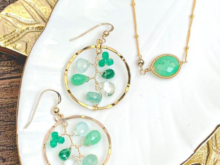 Emerald and Malachite Filigree Jewelry Online Sale