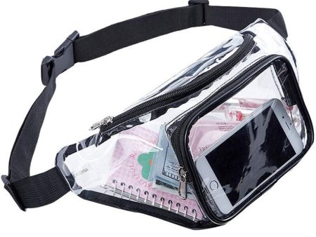 Sports Waterproof Bag Transparent Plastic Pvc Waist Bag Outdoor Morning Running Fitness Running Mobile Phone Square Dance Bag Storage Online