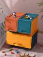 Toy storage box Plastic large open front clamshell storage box children s clothes and snacks storage box For Discount