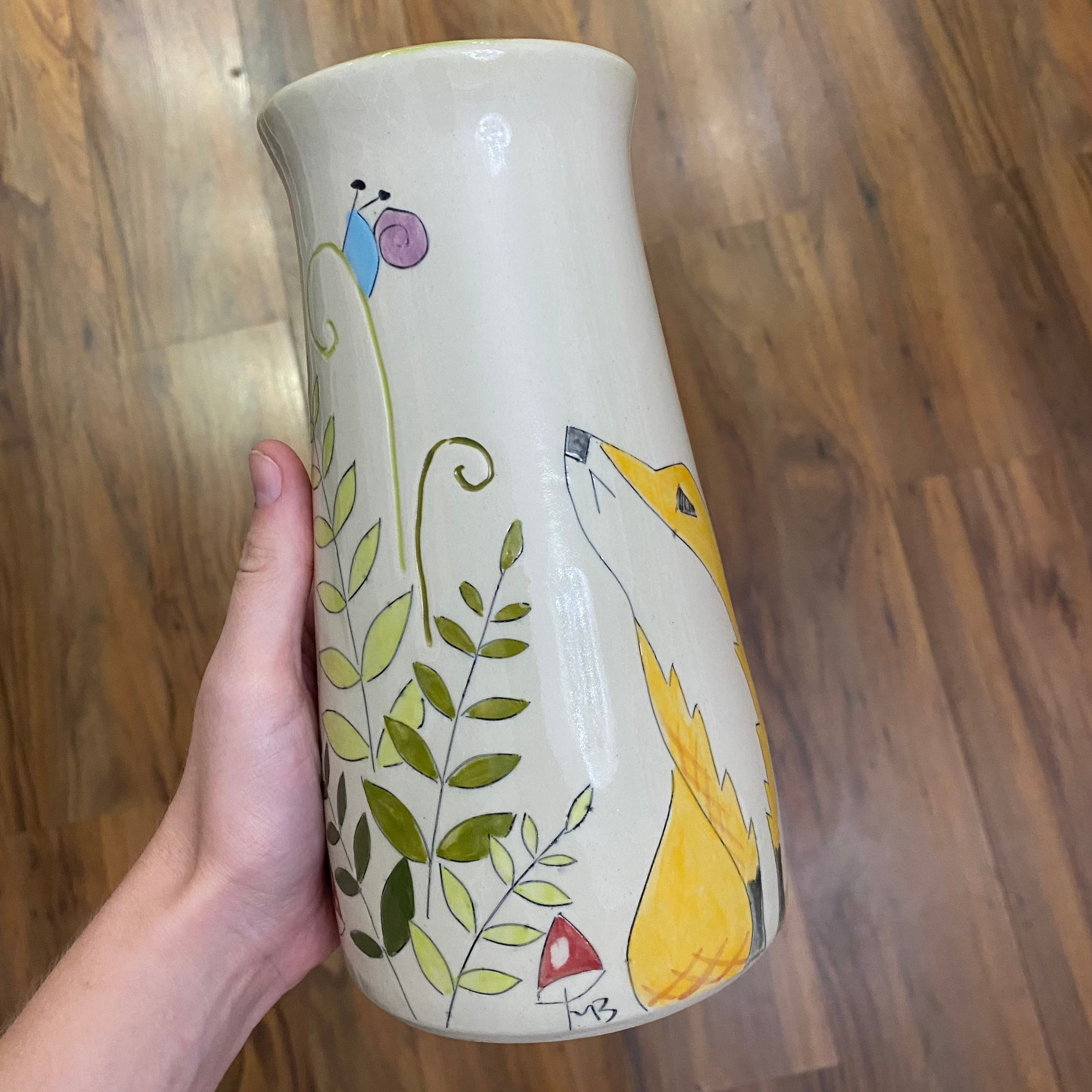 Foxes and Ferns Handmade Vases Fashion