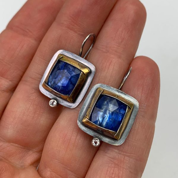 Twilight Reflections Square Gemstone Earrings Sale