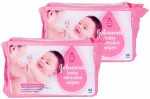 Johnson & Johnson Baby Wipes - 80 pcs (Pack of 2) Cheap