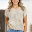 Versatile Ribbed Knit Sweater Vest For Cheap