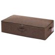 Under-bed storage box Cotton linen folding large capacity storage clothes Moisture-proof portable organizer with lid Online