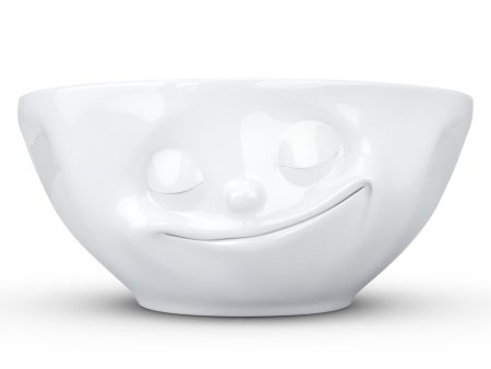 11 Oz. Bowl, Happy Face, White Hot on Sale