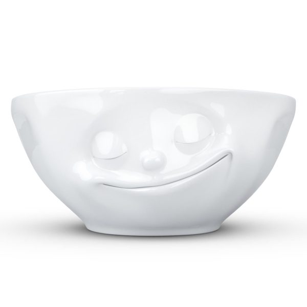 11 Oz. Bowl, Happy Face, White Hot on Sale