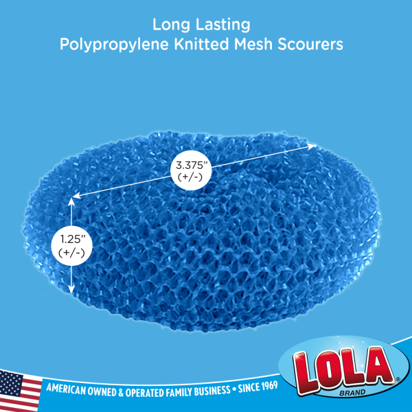 Plastic Mesh Scourer - 2 pack, each 3.375  x 1.25  Discount