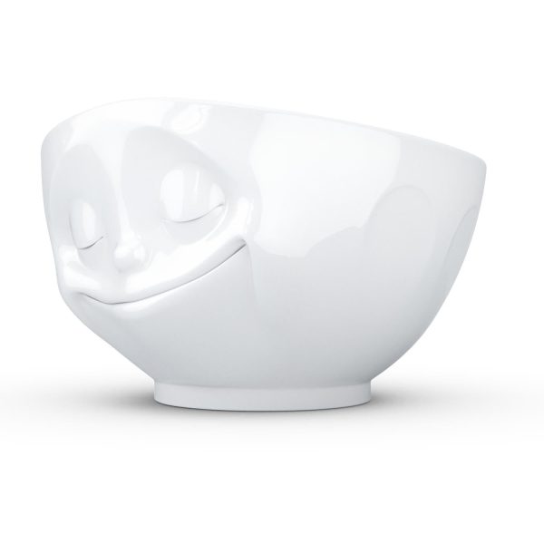 16 Oz. Bowl, Happy Face, White on Sale