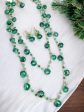 Emerald City Dreams: Convertible Necklace & Earrings Set For Sale