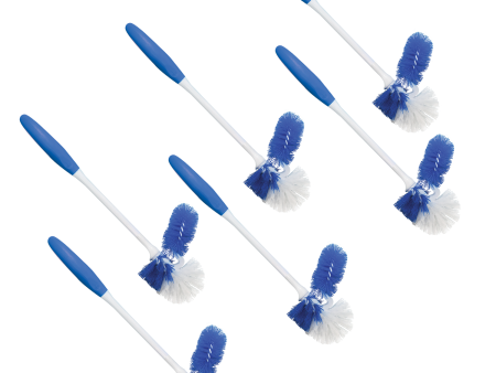 Lola Pro Euro Bowl Brush - with Under the Rim Angled Scrub Attachment -6 Pack Fashion