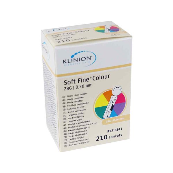 Soft Fine Colour Lancetten 28G, 210 stuks Hot on Sale