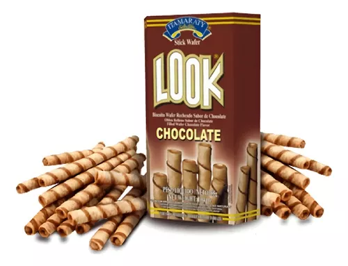 Look Chocolate Wafer Sticks, 1.94 oz, Crispy Wafer Tubes with Chocolate Filling Cheap