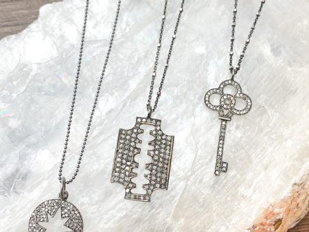 Pave Diamonds Necklaces on Sale