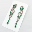 Emerald Swirl Earrings: Enchanting Elegance Online now