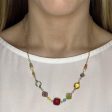 Medium Mixed Shapes Colorful Layering Necklace Hot on Sale