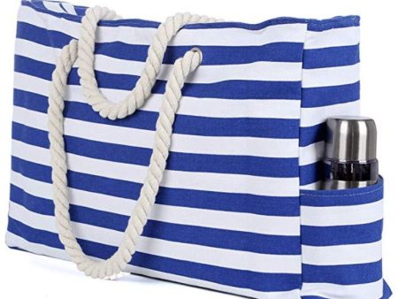 The New Extra Large Capacity Cotton Rope Beach Includes An Inner Pocket, Bottle Opener, Keychain, Mobile Phone Pocket Storage Discount