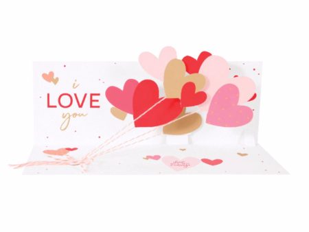 Love Balloons Pop Up Card Cheap