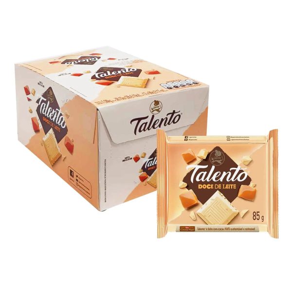 CHOCOLATE TALENTO BRANCO DOCE DE LEITE GAROTO 90G Fashion