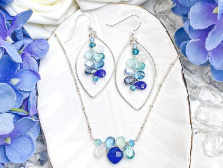 Limited Edition Kaleidoscope with Lapis Earrings and Necklace Fashion