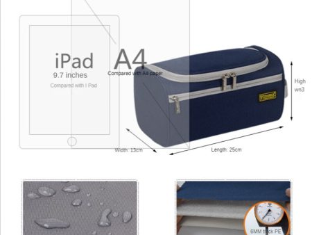 Simple Waterproof Cosmetic Bag Hook Men s Travel Storage Portable Oxford Cloth Wash Bag Multifunctional Storage on Sale