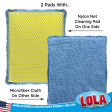 Microfiber Cloth One Side & Nylon Net Other Side -2 Pack & All Nylon Net Cleaning Pad Both Sides-2 Pack, Assorted 4 pack Discount