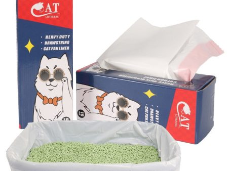 Thickened Drawstring Cat Litter Basin Garbage Bag Cat Litter Bag Cat Toilet Lining Cat Stool Collection Cat Litter pet Online