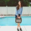 Queen’s Gambit inspired Leather Bag – Black & White Checkered Online Hot Sale