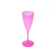 Neon Champagne Glass Pink Blue Yellow 6.08 Fl Oz Plasutil Online now