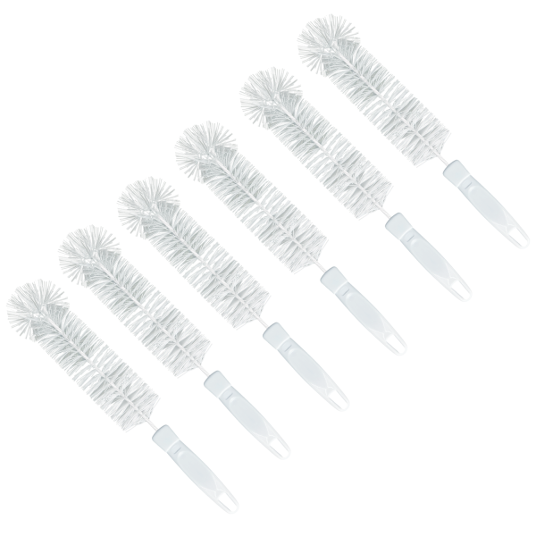 Bottle Brush, w  Durable Poly Fiber Bristles -6 Pack For Cheap