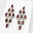 Garnet and Topaz Statement Earrings Supply