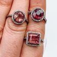 Tourmaline Diamond Halo Ring Collection Hot on Sale