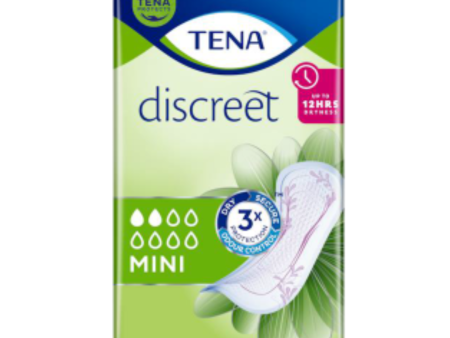 TENA Discreet Mini Inlegkruisjes - 30 stuks For Sale