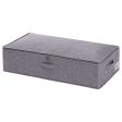 Under-bed storage box Cotton linen folding large capacity storage clothes Moisture-proof portable organizer with lid Online